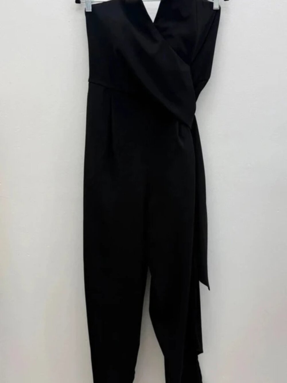 Coast Black Strapless Jumpsuit  Size 16